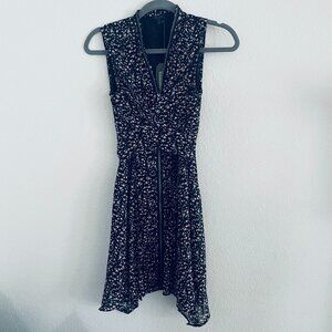NWT new with tag All Saints dark floral zipper dress